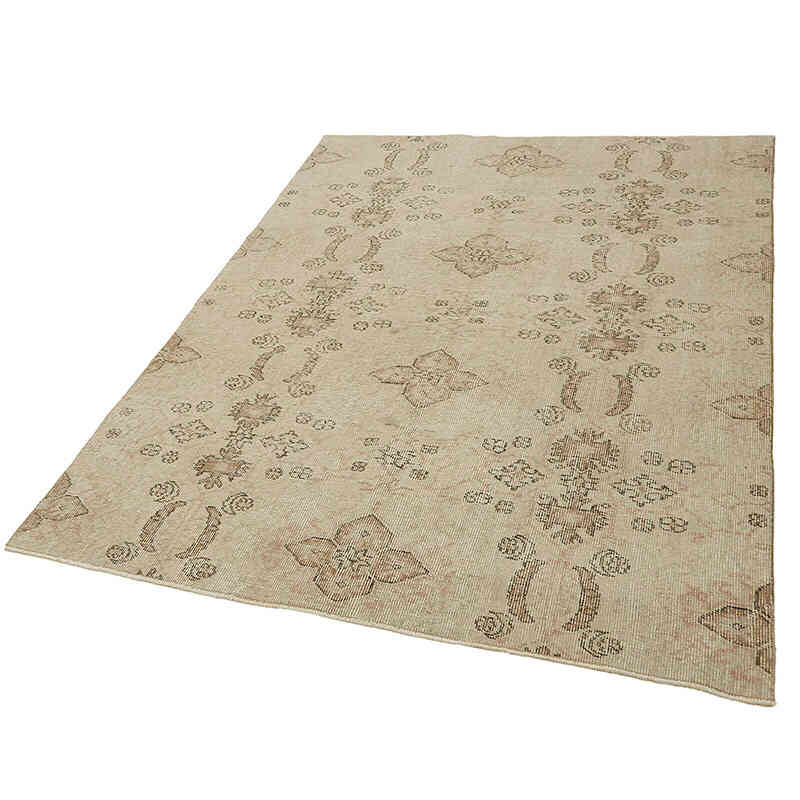 Alfombra Vintage Turca Anudada a Mano - 142 cm x 191 cm - K0082678