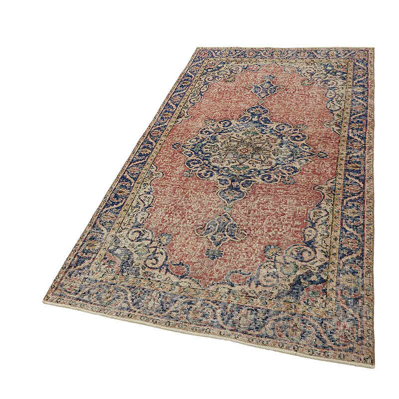 El Dokuma Vintage Halı - 112 cm x 216 cm - K0082681