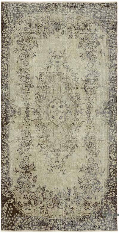 Alfombra Vintage Turca Anudada a Mano - 114 cm x 219 cm