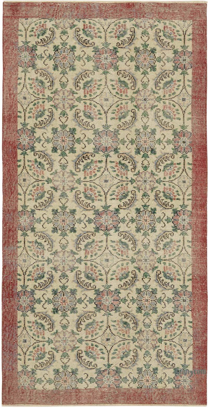 Vintage Turkish Hand-Knotted Rug - 3' 7" x 6' 10" (43" x 82") - K0082683