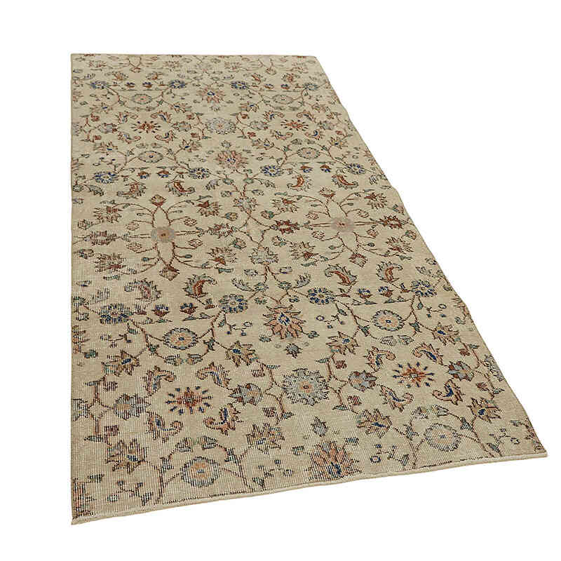 Alfombra Vintage Turca Anudada a Mano - 112 cm x 220 cm - K0082685