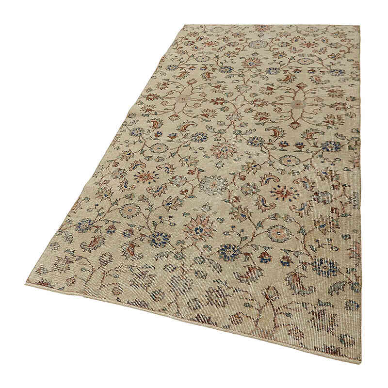 Alfombra Vintage Turca Anudada a Mano - 112 cm x 220 cm - K0082685