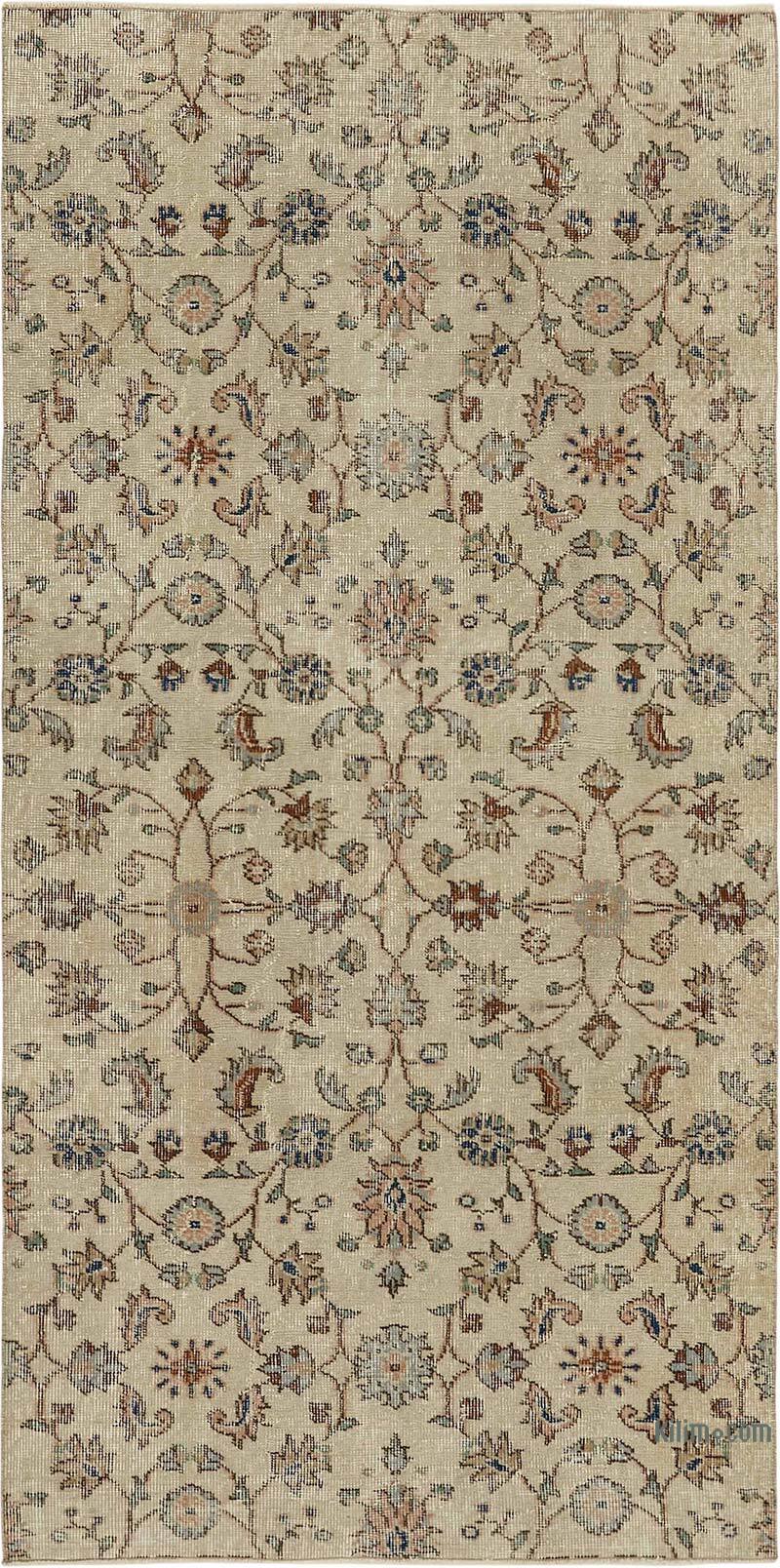 Alfombra Vintage Turca Anudada a Mano - 112 cm x 220 cm - K0082685