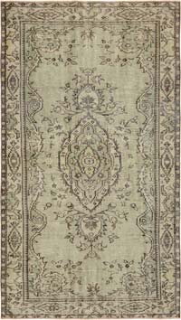 Vintage Turkish Hand-Knotted Rug - 4' 1" x 7'  (49" x 84")