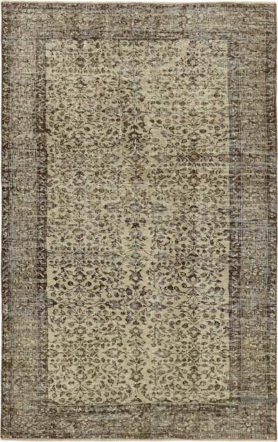 Vintage Turkish Hand-Knotted Rug - 116 cm x 179 cm