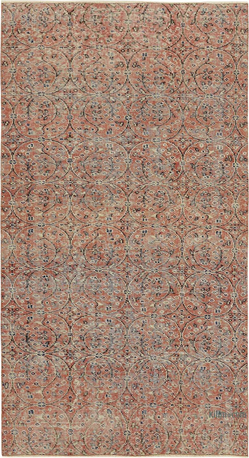 Alfombra Vintage Turca Anudada a Mano - 111 cm x 197 cm - K0082692