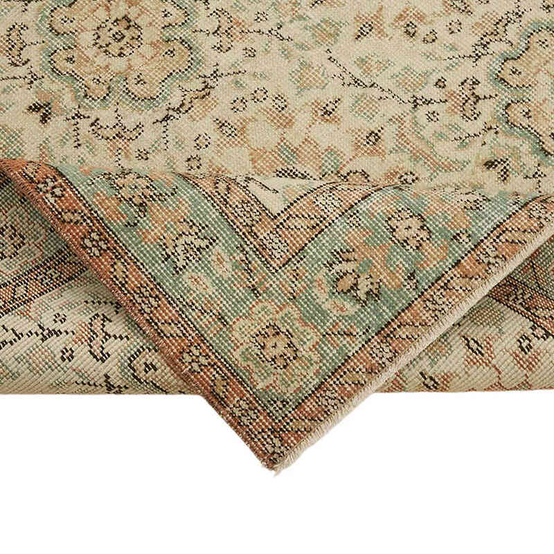 El Dokuma Vintage Halı - 114 cm x 209 cm - K0082693