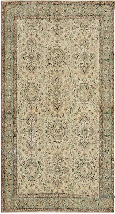 El Dokuma Vintage Halı - 114 cm x 209 cm