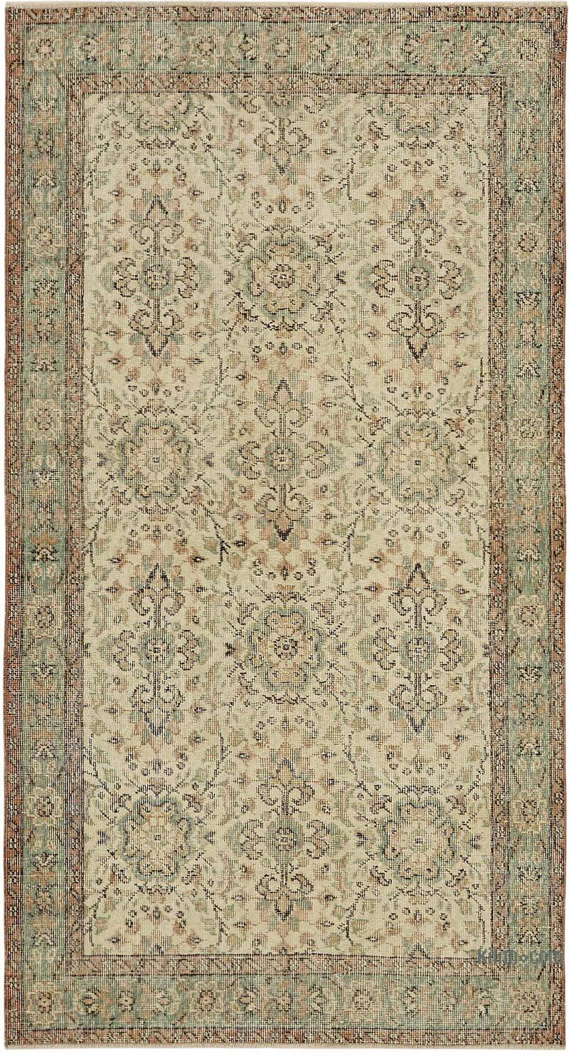 El Dokuma Vintage Halı - 114 cm x 209 cm - K0082693