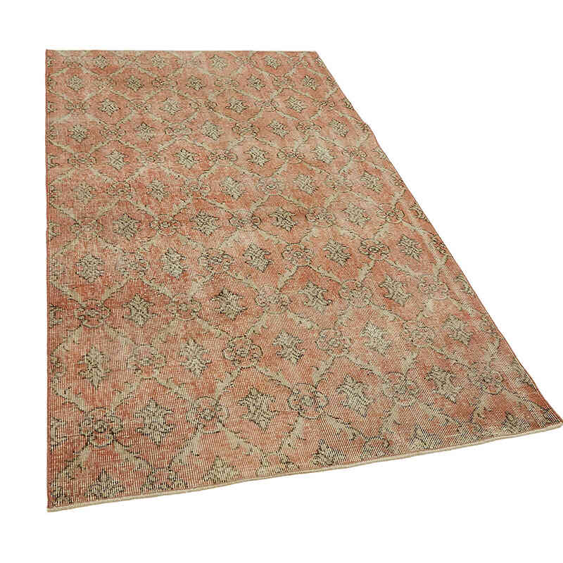 Alfombra Vintage Turca Anudada a Mano - 116 cm x 200 cm - K0082694