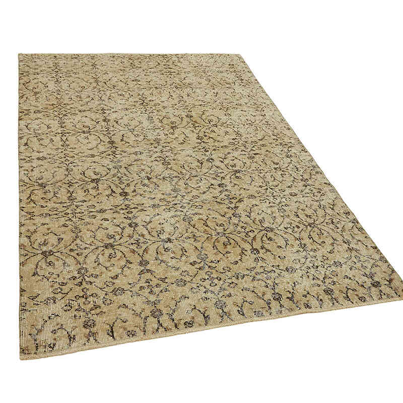 Alfombra Vintage Turca Anudada a Mano - 135 cm x 190 cm - K0082695