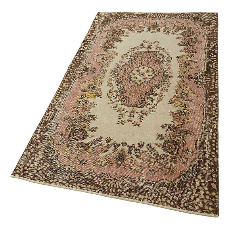 Alfombra Vintage Turca Anudada a Mano - 113 cm x 209 cm - K0082697