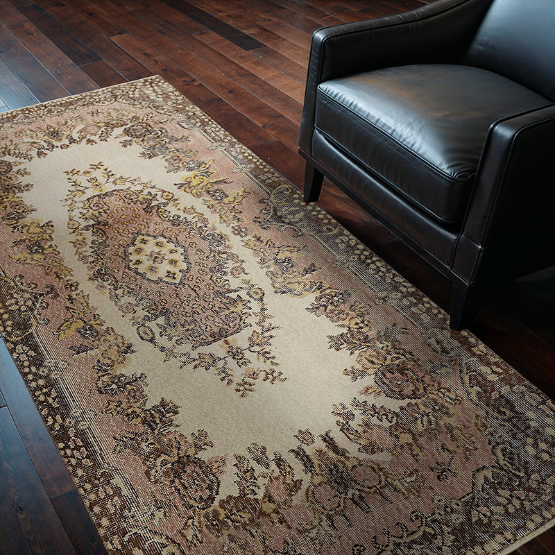 Vintage Turkish Hand-Knotted Rug - 3' 8" x 6' 10" (44" x 82") - K0082697