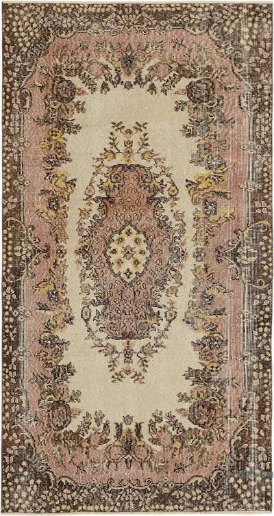 Vintage Turkish Hand-Knotted Rug - 3' 8" x 6' 10" (44" x 82")