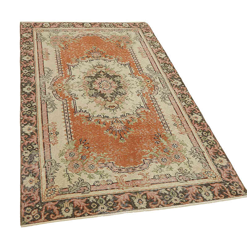 Vintage Turkish Hand-Knotted Rug - 3' 9" x 6' 2" (45" x 74") - K0082698