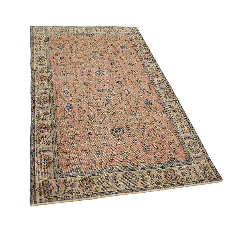 Vintage Turkish Hand-Knotted Rug - 3' 8" x 6' 8" (44" x 80") - K0082699