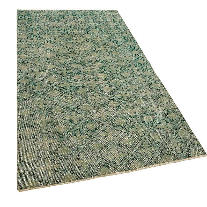 Alfombra Vintage Turca Anudada a Mano - 115 cm x 207 cm - K0082700