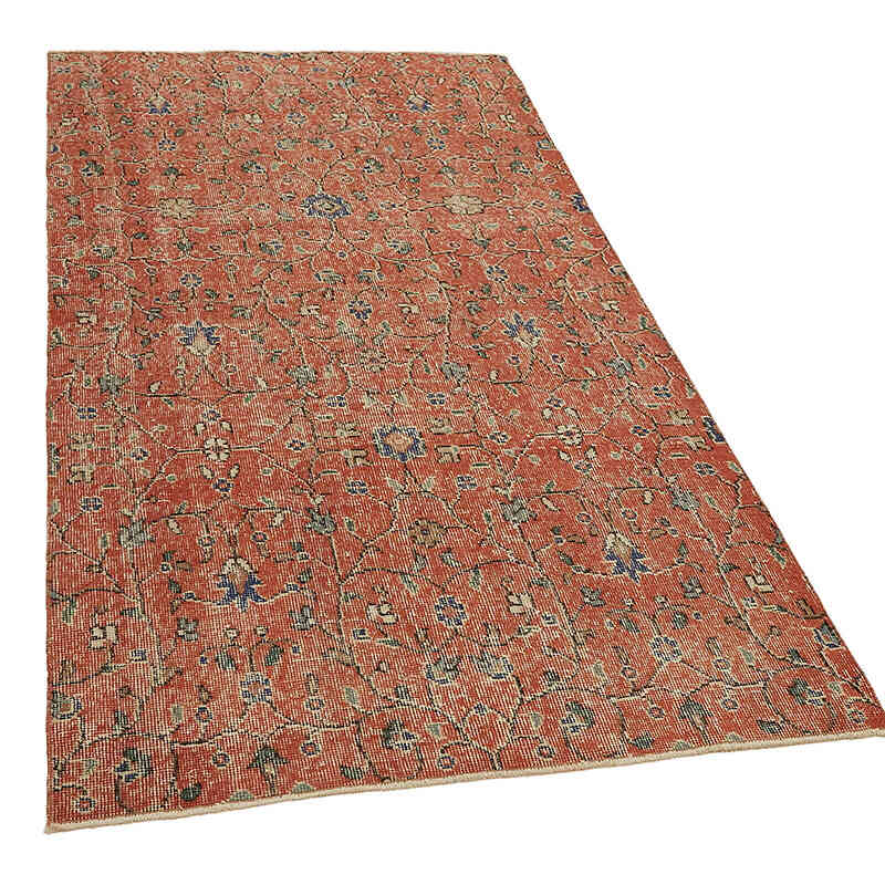El Dokuma Vintage Halı - 108 cm x 203 cm - K0082701