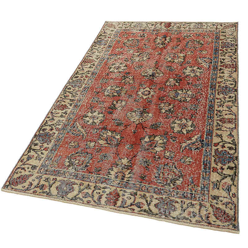 Vintage Turkish Hand-Knotted Rug - 3' 6" x 6' 2" (42" x 74") - K0082702