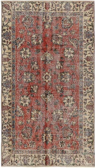 Vintage Turkish Hand-Knotted Rug - 3' 6" x 6' 2" (42" x 74")