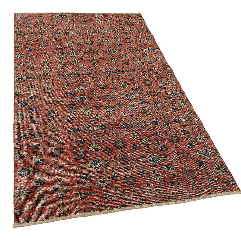Alfombra Vintage Turca Anudada a Mano - 107 cm x 191 cm - K0082704