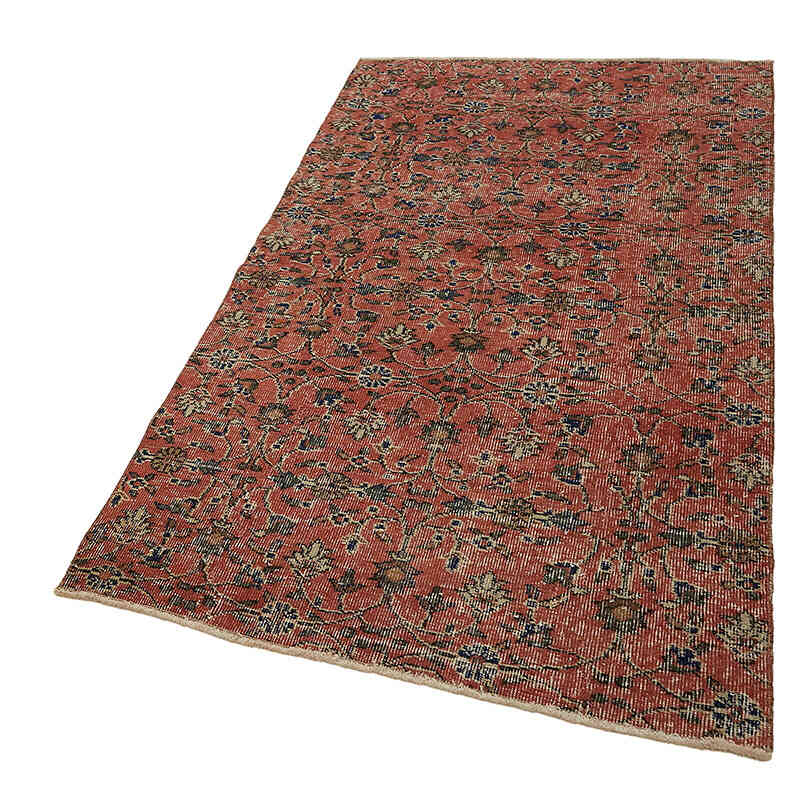 Alfombra Vintage Turca Anudada a Mano - 107 cm x 191 cm - K0082704