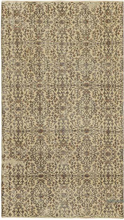 Vintage Turkish Hand-Knotted Rug - 3' 8" x 6' 5" (44" x 77")