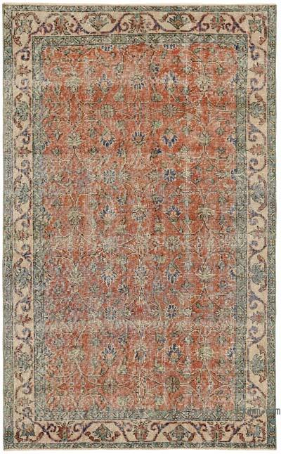 El Dokuma Vintage Halı - 124 cm x 200 cm
