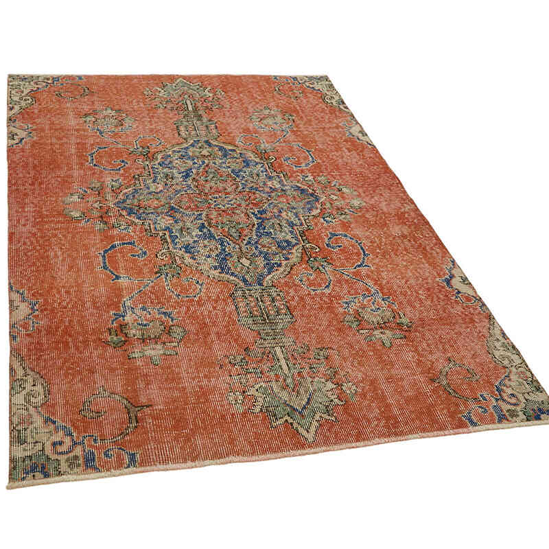 Vintage Turkish Hand-Knotted Rug - 4' 4" x 6' 2" (52" x 74") - K0082708