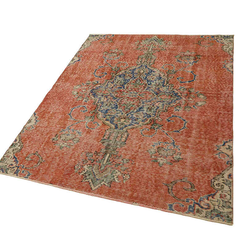 Vintage Turkish Hand-Knotted Rug - 4' 4" x 6' 2" (52" x 74") - K0082708