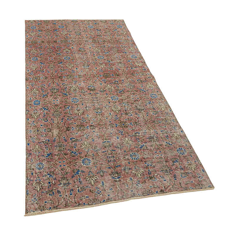 Alfombra Vintage Turca Anudada a Mano - 101 cm x 210 cm - K0082711