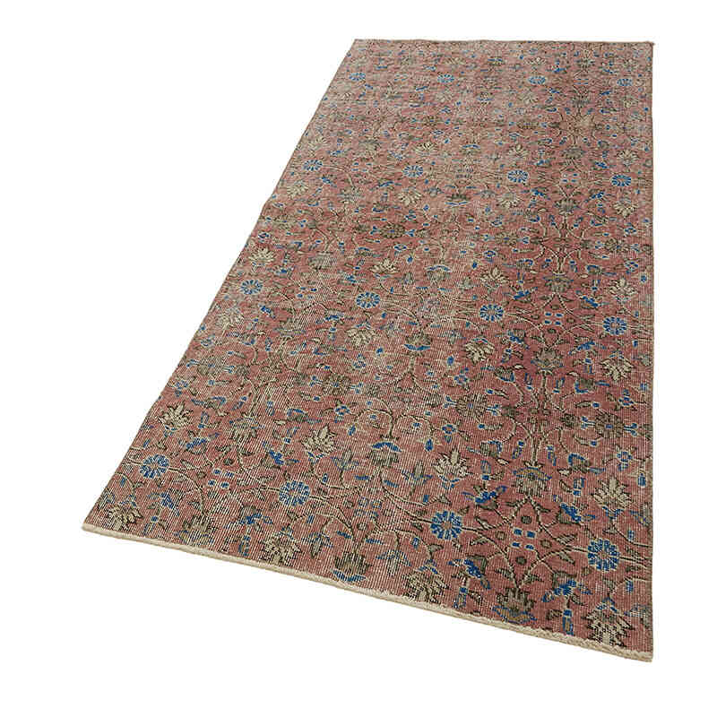 Alfombra Vintage Turca Anudada a Mano - 101 cm x 210 cm - K0082711