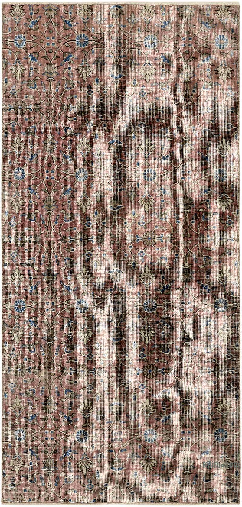 Alfombra Vintage Turca Anudada a Mano - 101 cm x 210 cm - K0082711