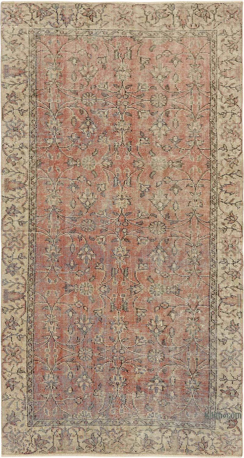 Vintage Turkish Hand-Knotted Rug - 3' 6" x 6' 5" (42" x 77") - K0082712