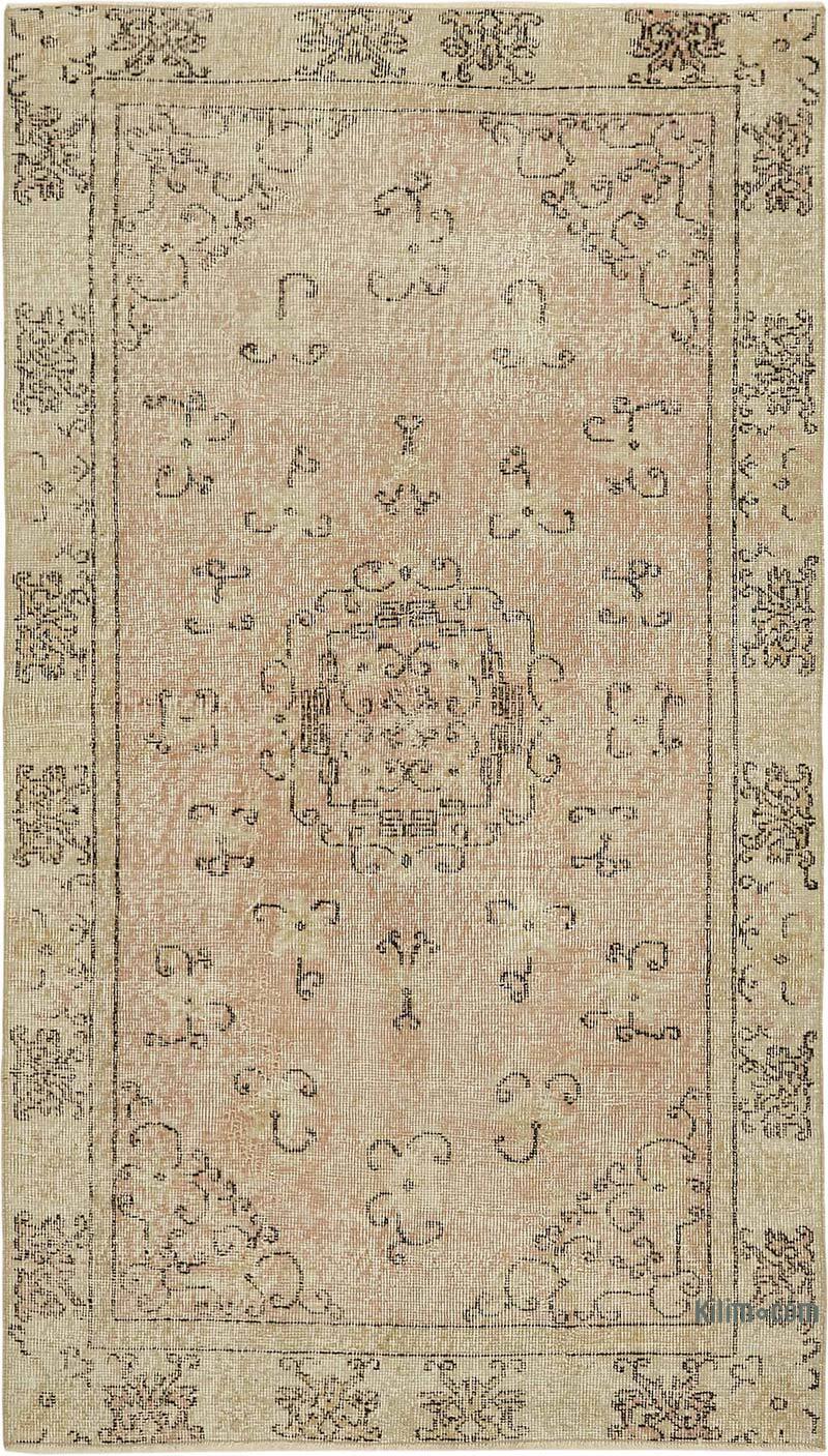 Alfombra Vintage Turca Anudada a Mano - 113 cm x 200 cm - K0082713