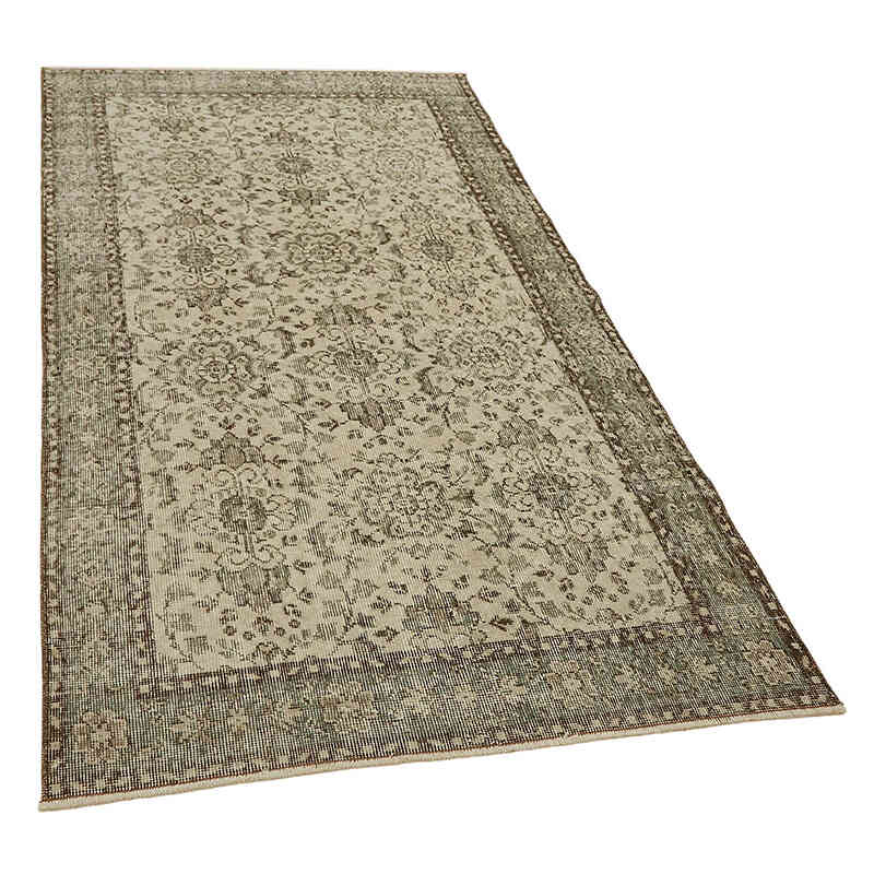 Alfombra Vintage Turca Anudada a Mano - 113 cm x 207 cm - K0082714
