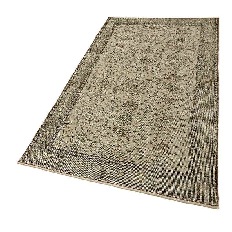 Alfombra Vintage Turca Anudada a Mano - 113 cm x 207 cm - K0082714