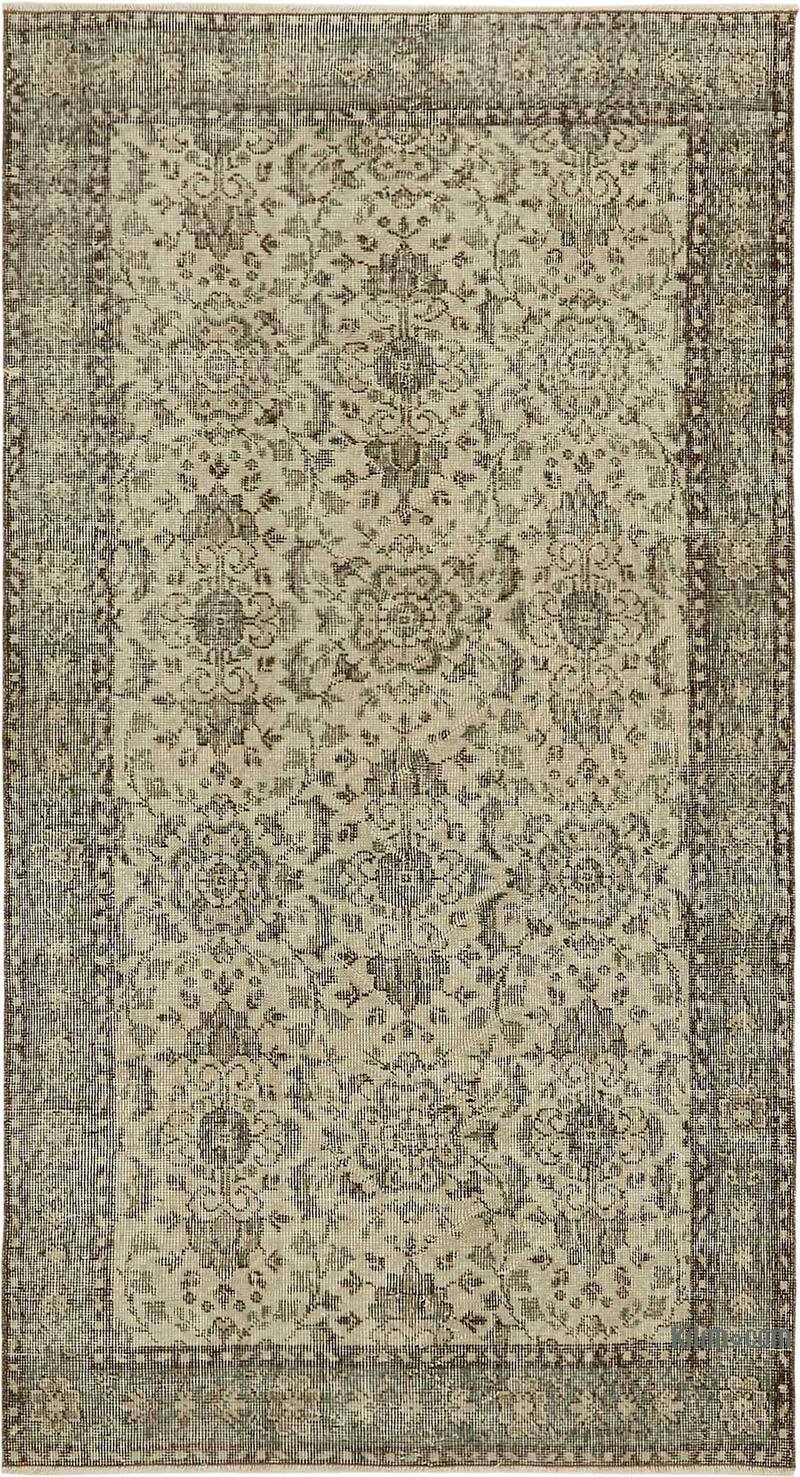 Alfombra Vintage Turca Anudada a Mano - 113 cm x 207 cm - K0082714