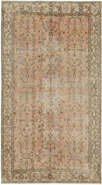 Alfombra Vintage Turca Anudada a Mano - 111 cm x 202 cm