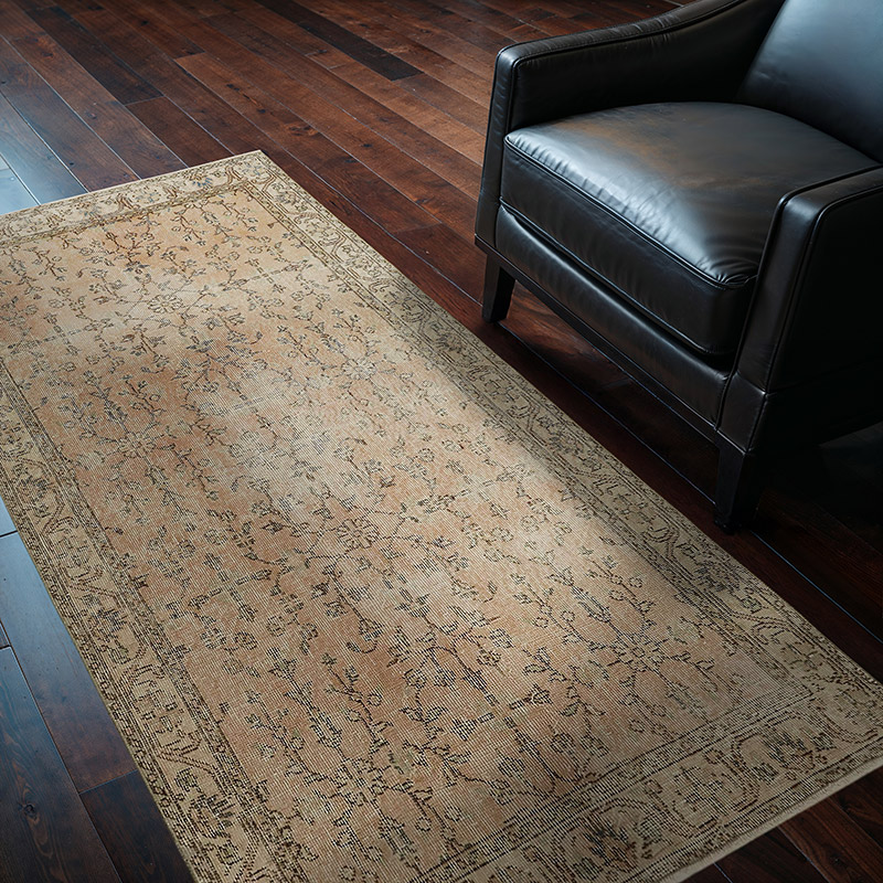 Vintage Turkish Hand-Knotted Rug - 3' 8" x 6' 8" (44" x 80") - K0082716