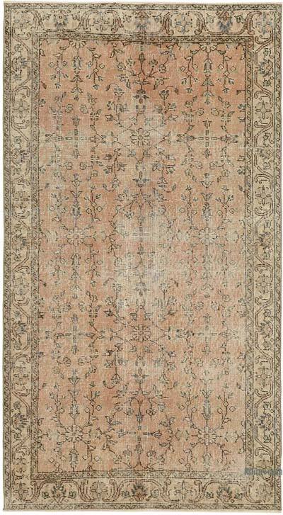 Alfombra Vintage Turca Anudada a Mano - 111 cm x 202 cm