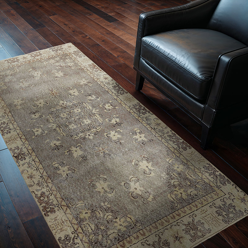 Alfombra Vintage Turca Anudada a Mano - 108 cm x 200 cm - K0082718