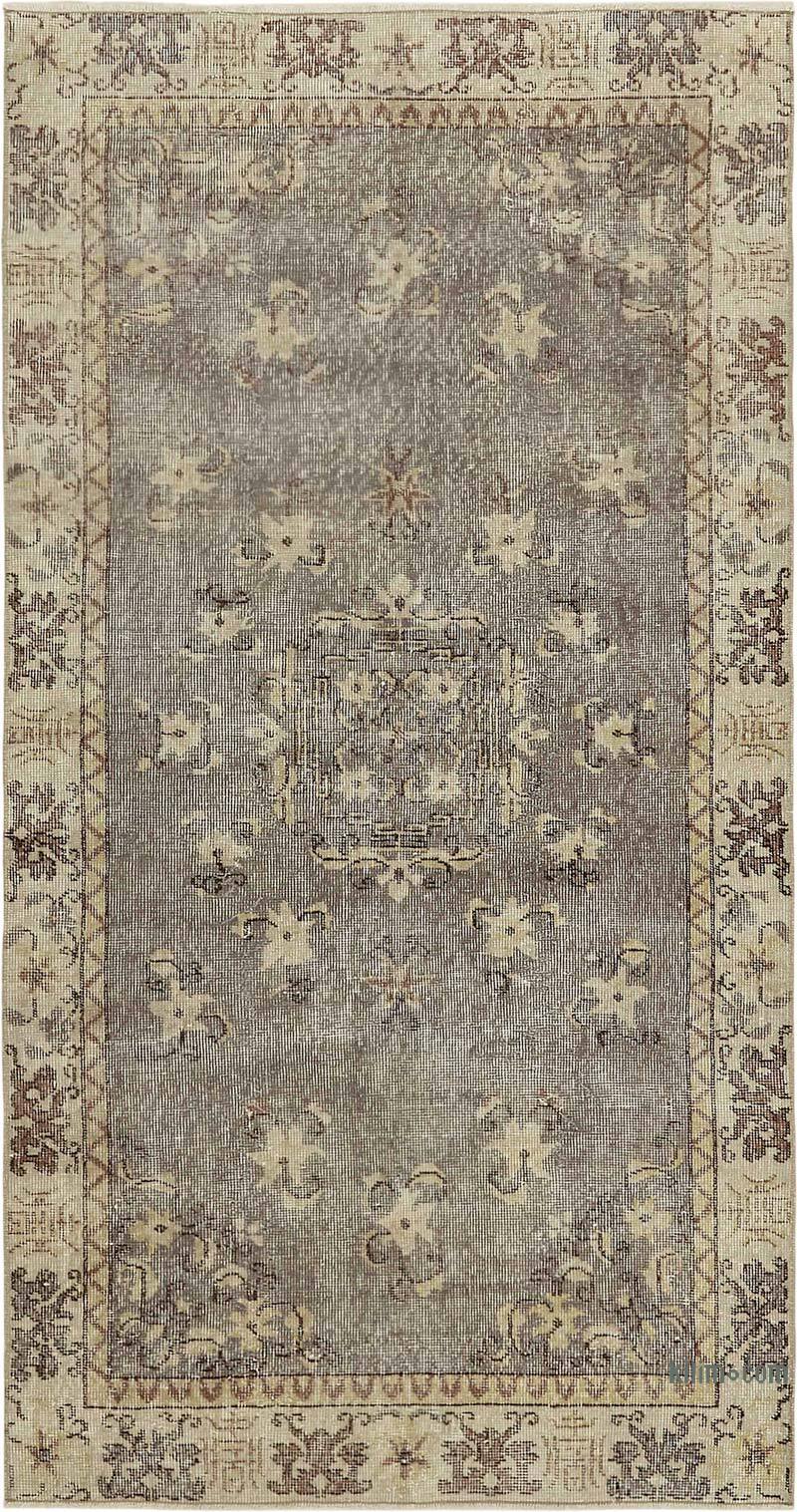 El Dokuma Vintage Halı - 108 cm x 200 cm - K0082718