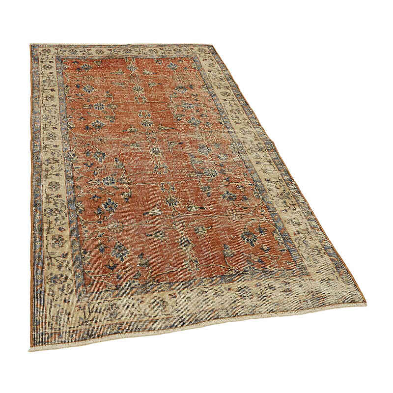 Vintage Turkish Hand-Knotted Rug - 3' 7" x 6' 6" (43" x 78") - K0082719
