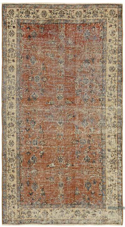 Alfombra Vintage Turca Anudada a Mano - 110 cm x 197 cm