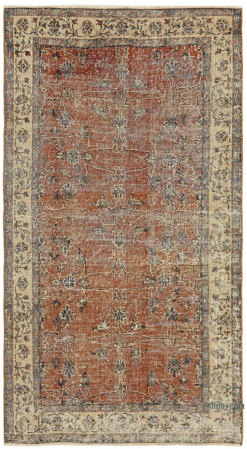 Vintage Turkish Hand-Knotted Rug - 3' 7" x 6' 6" (43" x 78") - K0082719