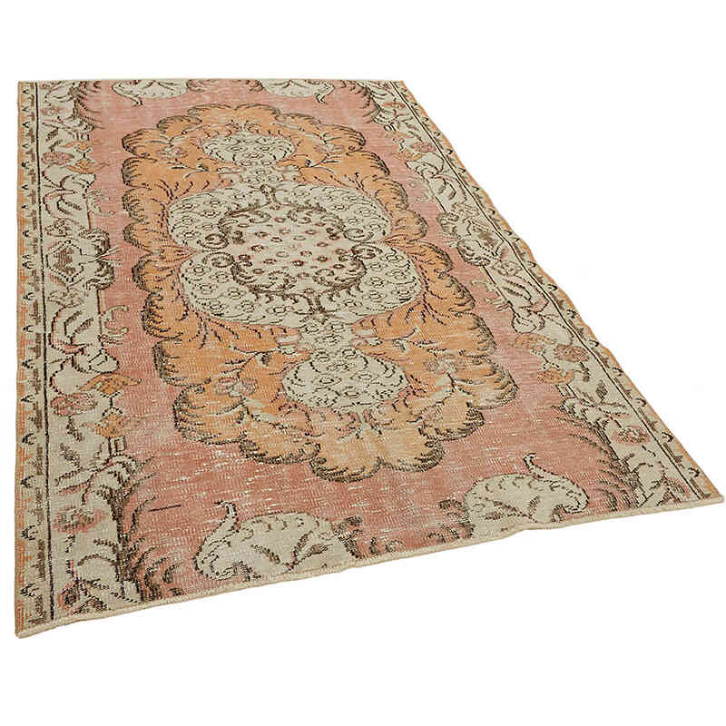 Vintage Turkish Hand-Knotted Rug - 4' 8" x 6' 6" (56" x 78") - K0082722