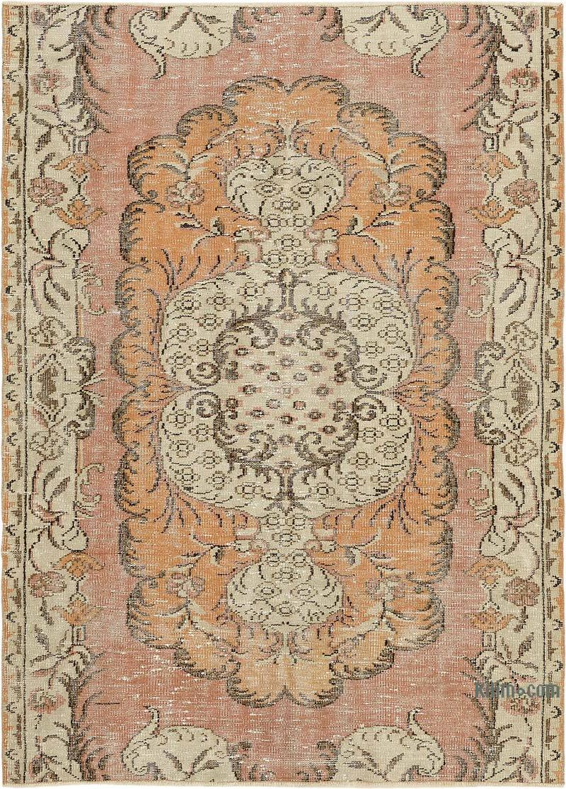 Vintage Turkish Hand-Knotted Rug - 4' 8" x 6' 6" (56" x 78") - K0082722