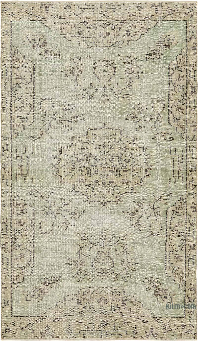 Alfombra Vintage Turca Anudada a Mano - 128 cm x 217 cm - K0082723