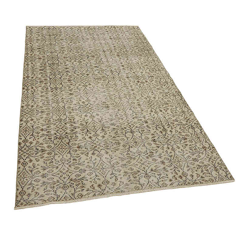 Alfombra Vintage Turca Anudada a Mano - 137 cm x 224 cm - K0082724